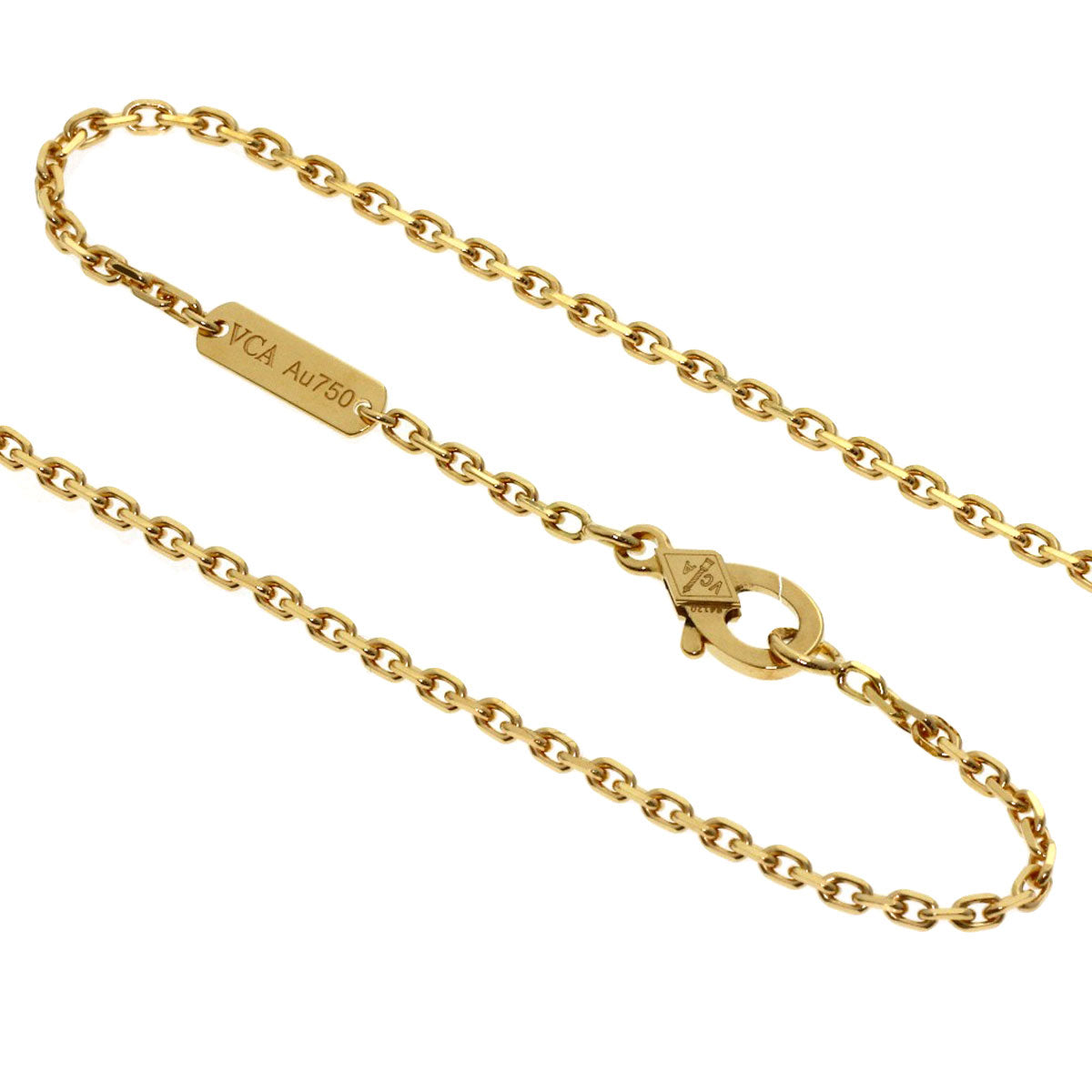 Van Cleef & Arpels Magic Alhambra Onyx Long Necklace K18 Yellow Gold Ladies [Used]