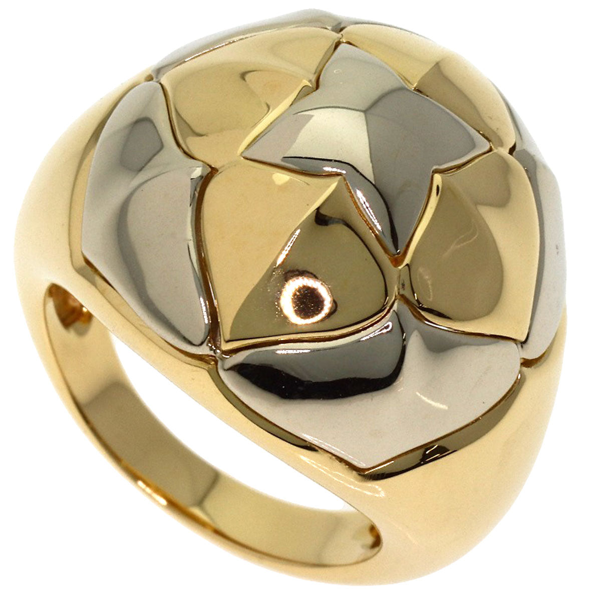 BVLGARI Piramide Ring K18 Yellow Gold K18 White GoldLadies [Used]