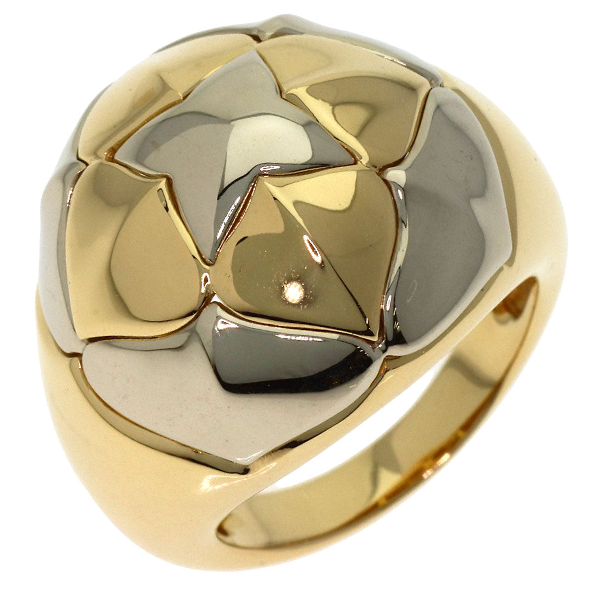 BVLGARI Piramide Ring K18 Yellow Gold K18 White GoldLadies [Used]