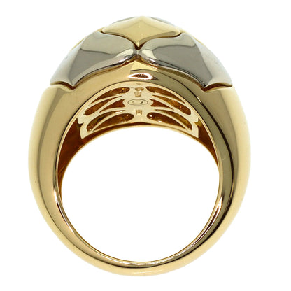 BVLGARI Piramide Ring K18 Yellow Gold K18 White GoldLadies [Used]