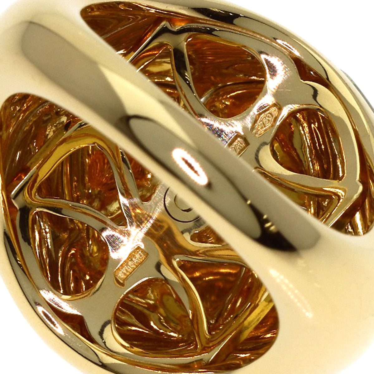 BVLGARI Piramide Ring K18 Yellow Gold K18 White GoldLadies [Used]