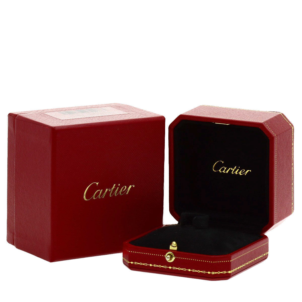 CARTIER Maillon Panthere Half Diamond #54 Ring K18 White Gold Ladies [Used]