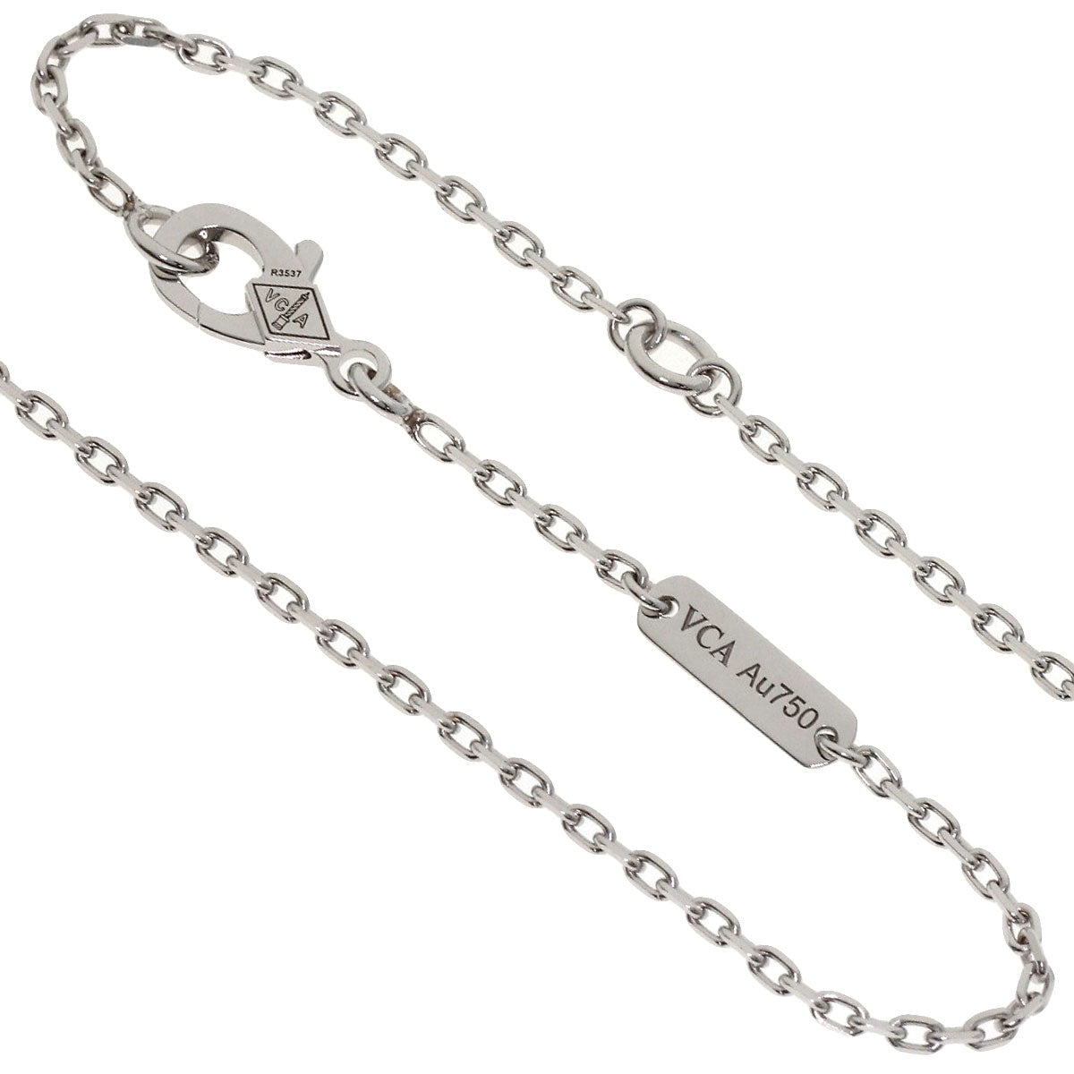 Van Cleef & Arpels De Papillon Diamond Necklace K18 White Gold Ladies [Used]