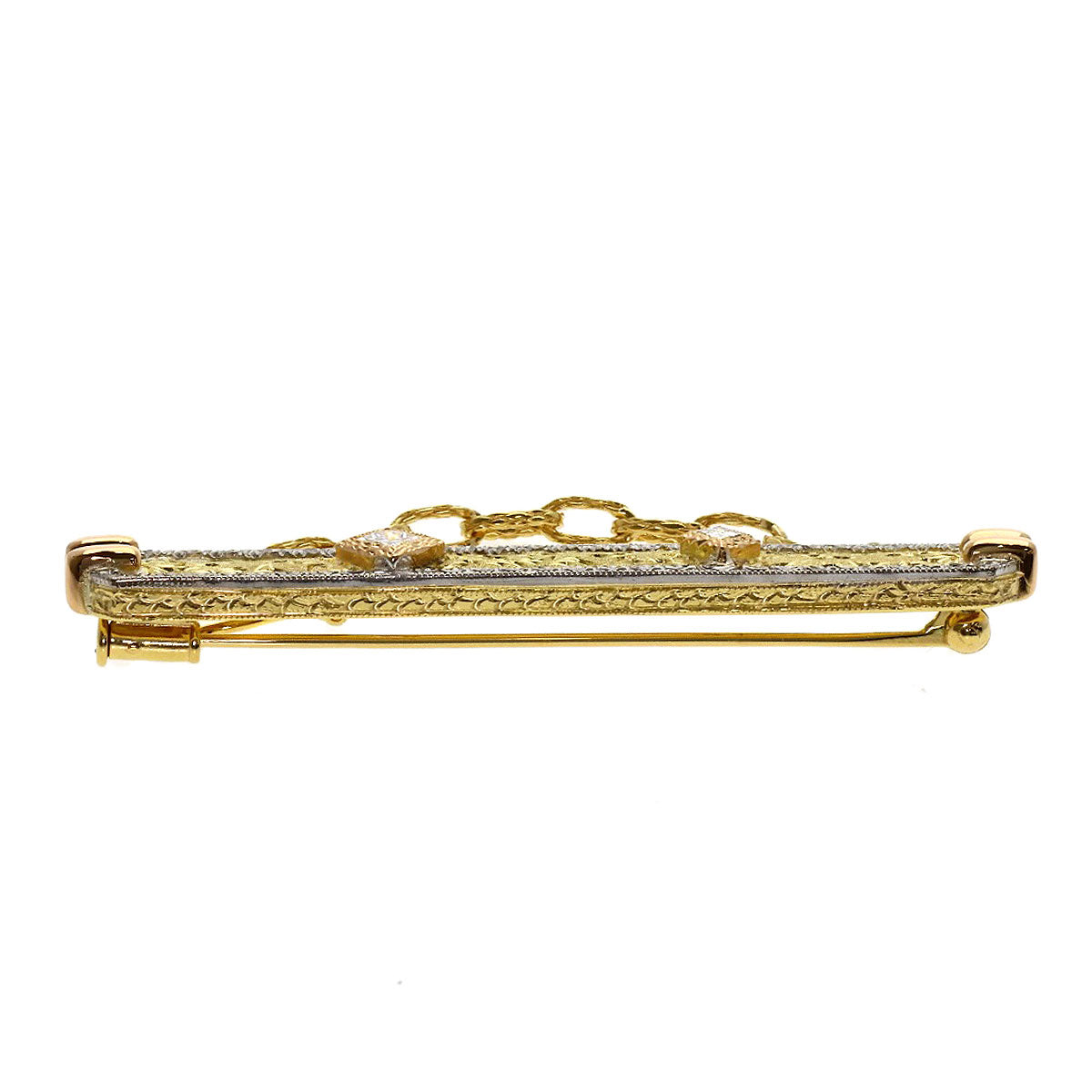 CAZZANIGA Diamond Brooch K18 Yellow Gold Ladies [Used]