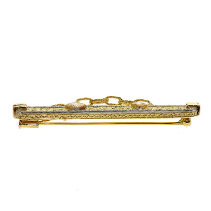 CAZZANIGA Diamond Brooch K18 Yellow Gold Ladies [Used]