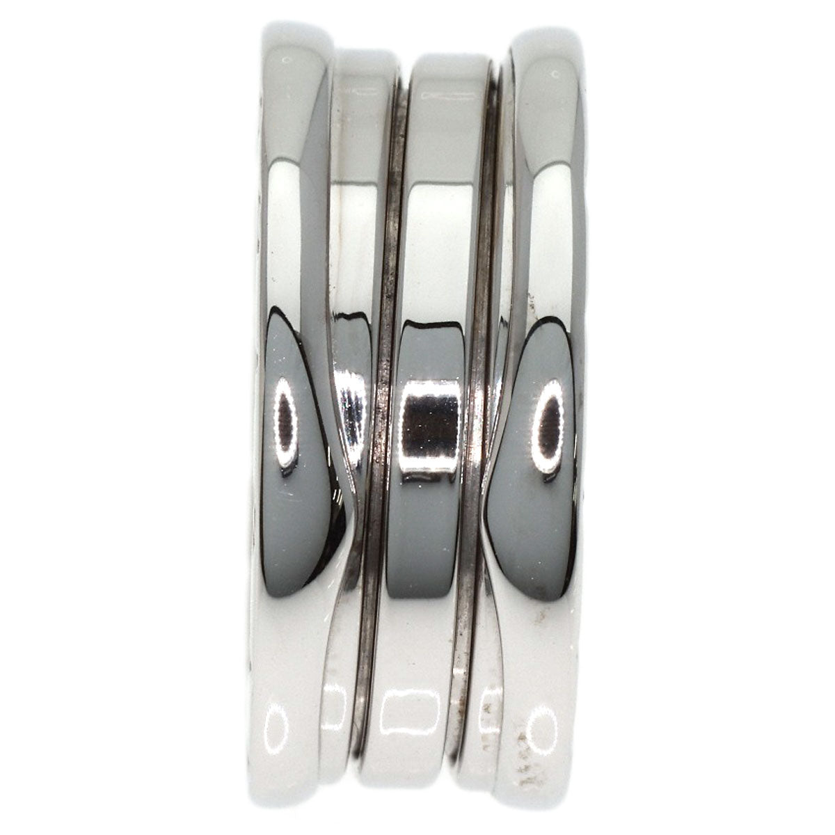 BVLGARI B.zero1 2 Band #49 Ring K18 White Gold Ladies [Used]