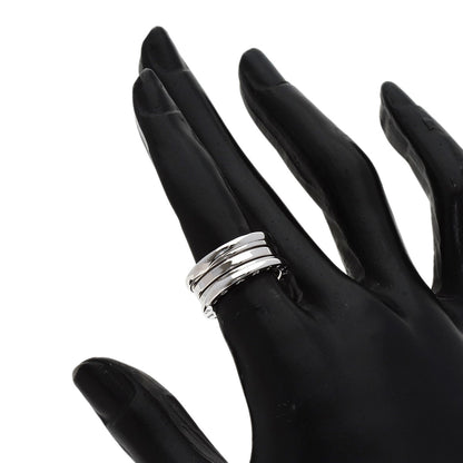 BVLGARI B.zero1 2 Band #49 Ring K18 White Gold Ladies [Used]