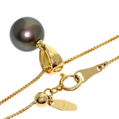 TASAKI Black pearl pearl Necklace K18 Yellow Gold Ladies [Used]