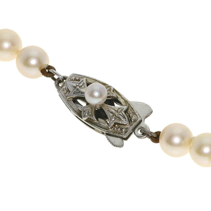 MIKIMOTO Pearl Pearl Necklace Silver Ladies [Used]