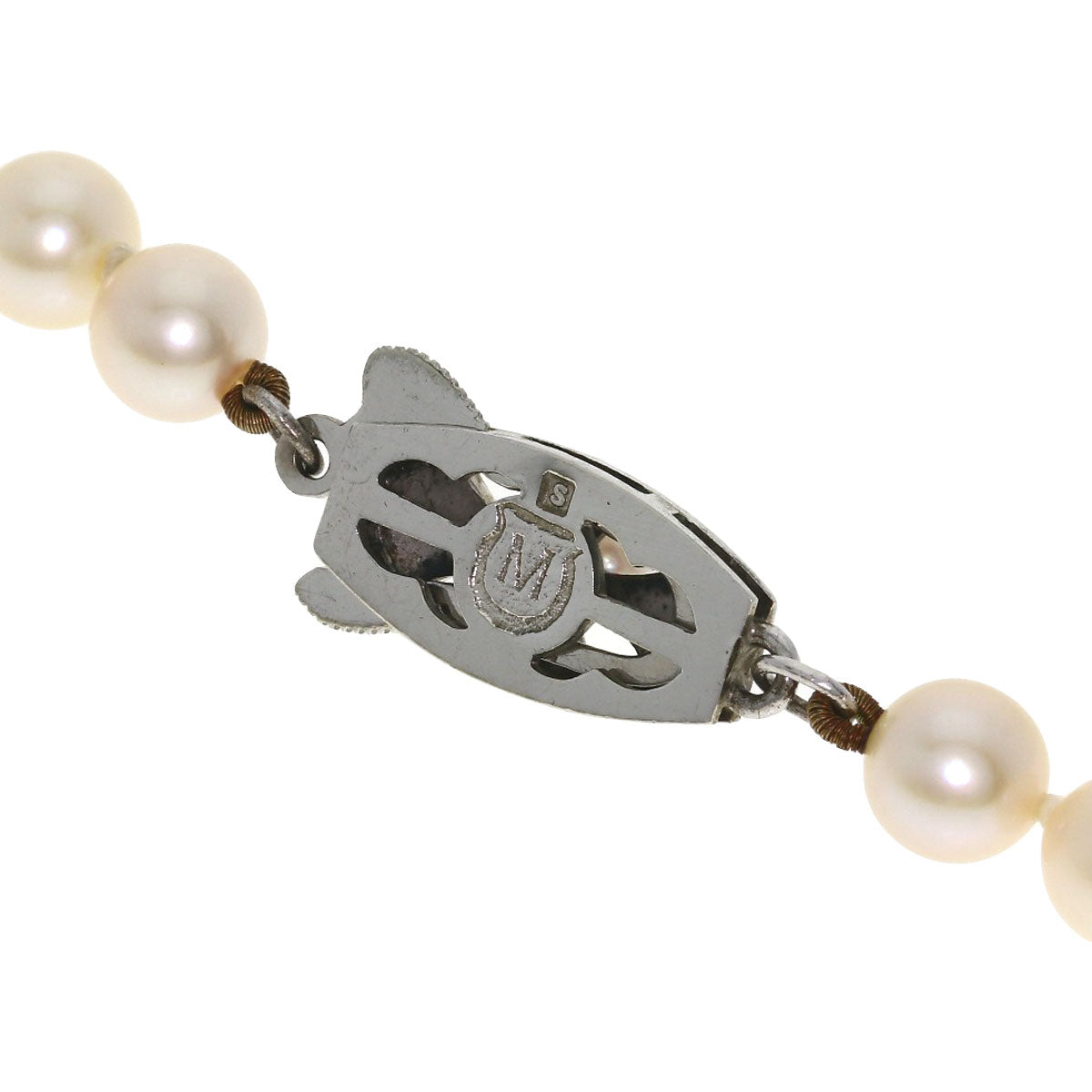 MIKIMOTO Pearl Pearl Necklace Silver Ladies [Used]