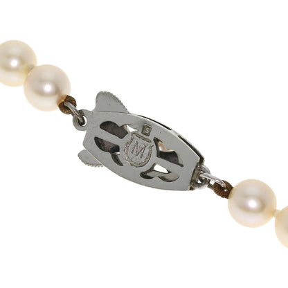 MIKIMOTO Pearl Pearl Necklace Silver Ladies [Used]