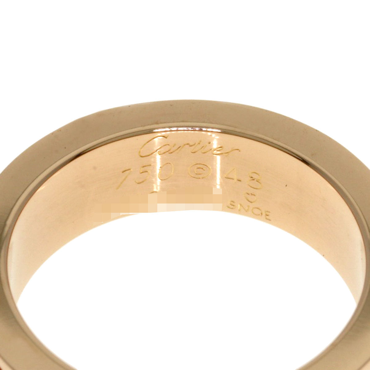 CARTIER love ring 1P pink sapphire # 48 Ring K18 Pink Gold Ladies [Used]