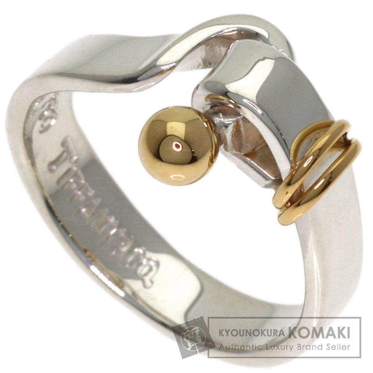 TIFFANY&Co. Hook & Eye Ring Silver 18K Yellow GoldLadies [Used]