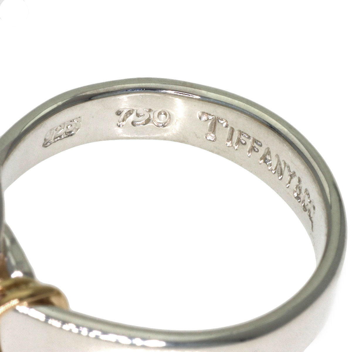 TIFFANY&Co. Hook & Eye Ring Silver 18K Yellow GoldLadies [Used]