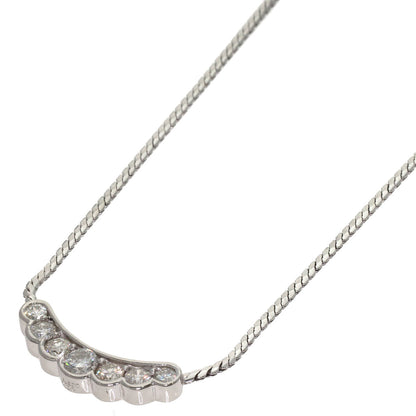 1.01ct 7P Diamond Necklace Platinum PT850 PT900 10.4g　Ladies
