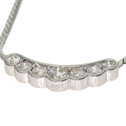 1.01ct 7P Diamond Necklace Platinum PT850 PT900 10.4g　Ladies