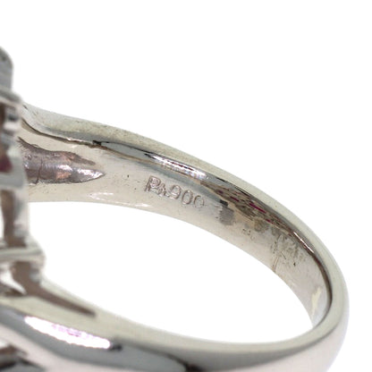 1ct Ruby Diamond Ring Platinum PT900 10.9g　Ladies