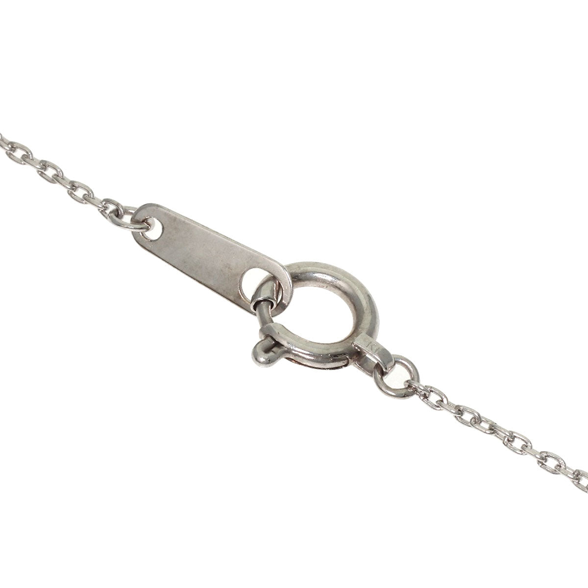 0.28ct Diamond Necklace K18 White Gold 3.4g　Ladies