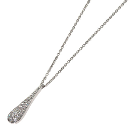 0.2ct Diamond Necklace K18 White Gold 3.9g　Ladies