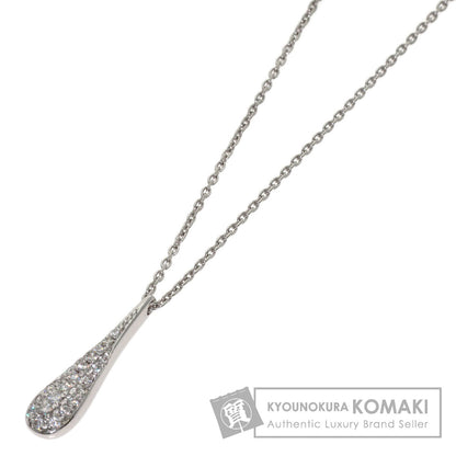 0.2ct Diamond Necklace K18 White Gold 3.9g　Ladies