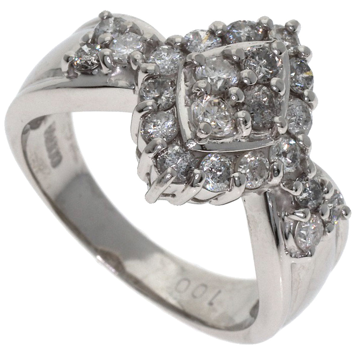 1ct Diamond Ring Platinum PT900 7.9g　Ladies