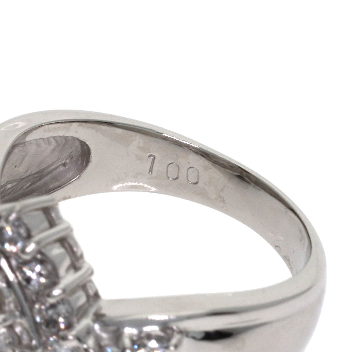 1ct Diamond Ring Platinum PT900 7.9g　Ladies