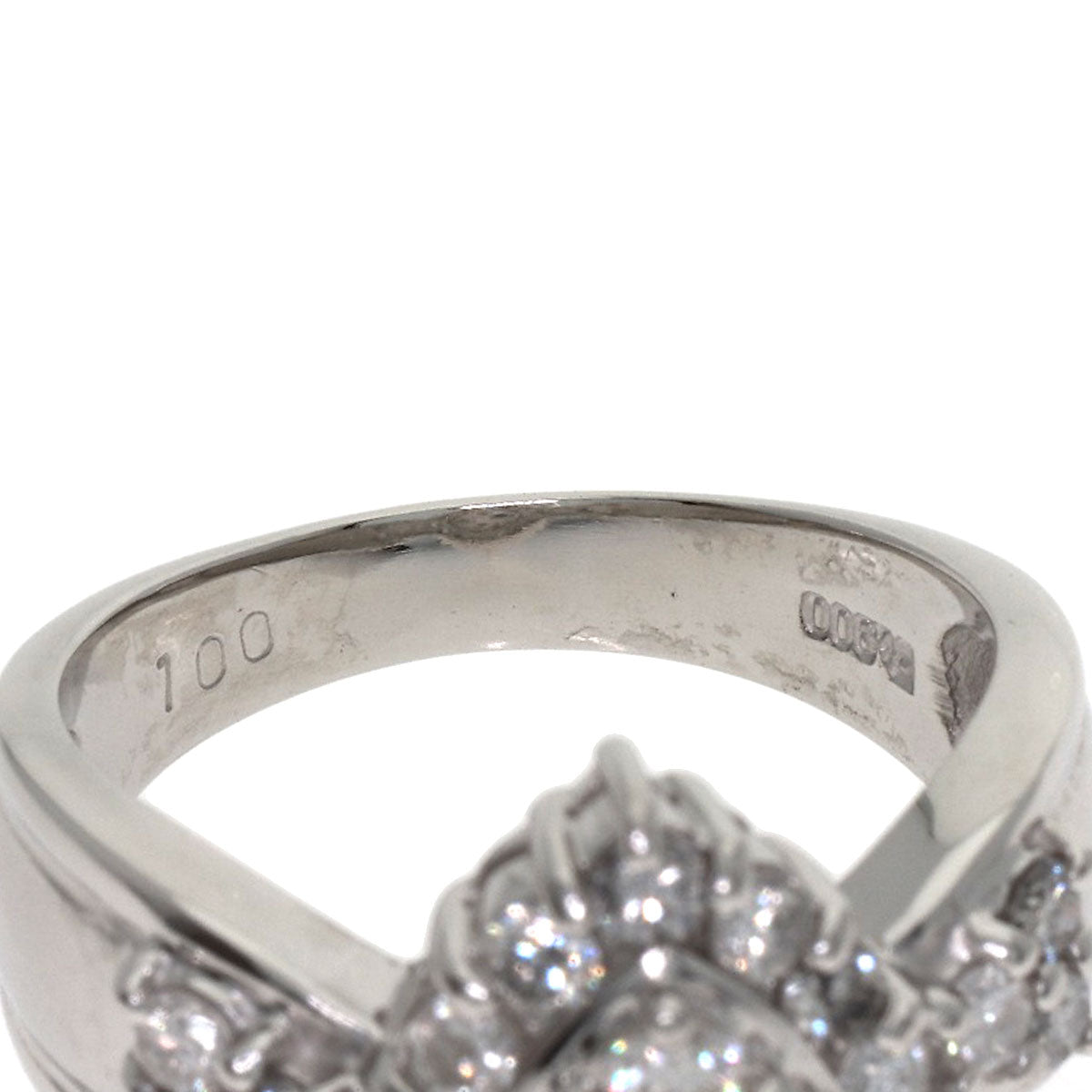 1ct Diamond Ring Platinum PT900 7.9g　Ladies