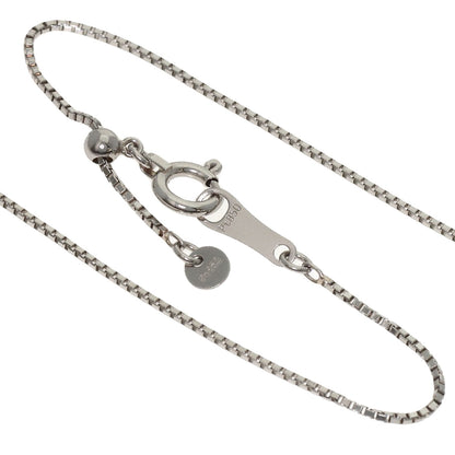 0.334ct 1P Diamond Necklace Platinum PT850 PT900 2.8g　Ladies