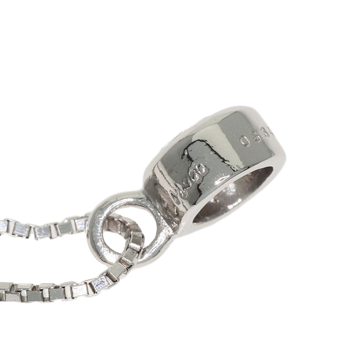 0.334ct 1P Diamond Necklace Platinum PT850 PT900 2.8g　Ladies