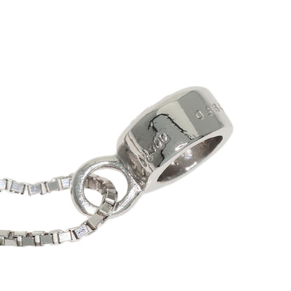 0.334ct 1P Diamond Necklace Platinum PT850 PT900 2.8g　Ladies