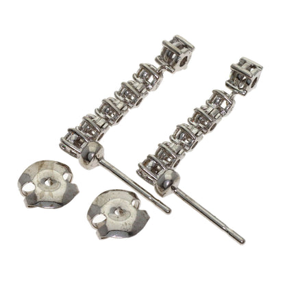 0.5ct Diamond earring K18 White Gold 2.8g　Ladies