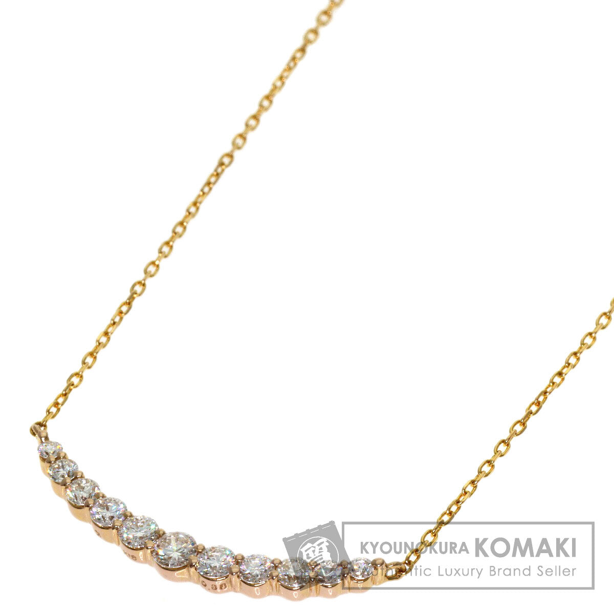 VENDOME Diamond Necklace K18 Pink Gold Ladies [Used]