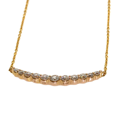 VENDOME Diamond Necklace K18 Pink Gold Ladies [Used]