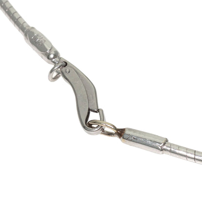 1.57ct Diamond Omega Design Necklace Platinum PT900 K18 White Gold 11.6g　Ladies