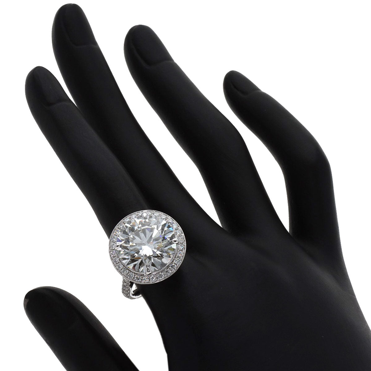10.69ct Lab Grown Diamond Ring K14 White Gold 8.1g　Ladies