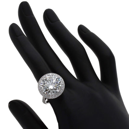 10.69ct Lab Grown Diamond Ring K14 White Gold 8.1g　Ladies