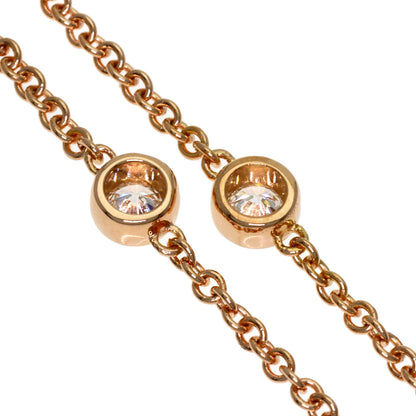 TIFFANY&Co. By The Yard 3P Diamond Bracelet K18 Pink Gold Ladies [Used]