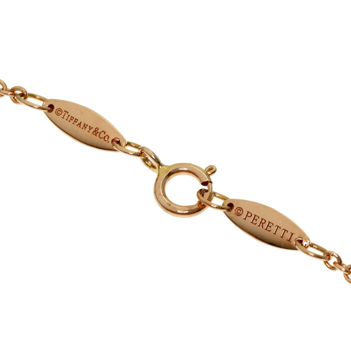 TIFFANY&Co. By The Yard 3P Diamond Bracelet K18 Pink Gold Ladies [Used]
