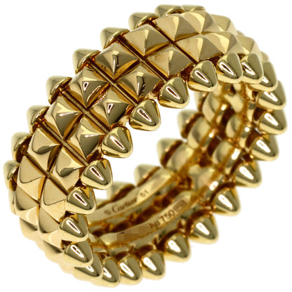 CARTIER Clash de Cartier Double #51 Ring K18 Yellow Gold Ladies [Used]