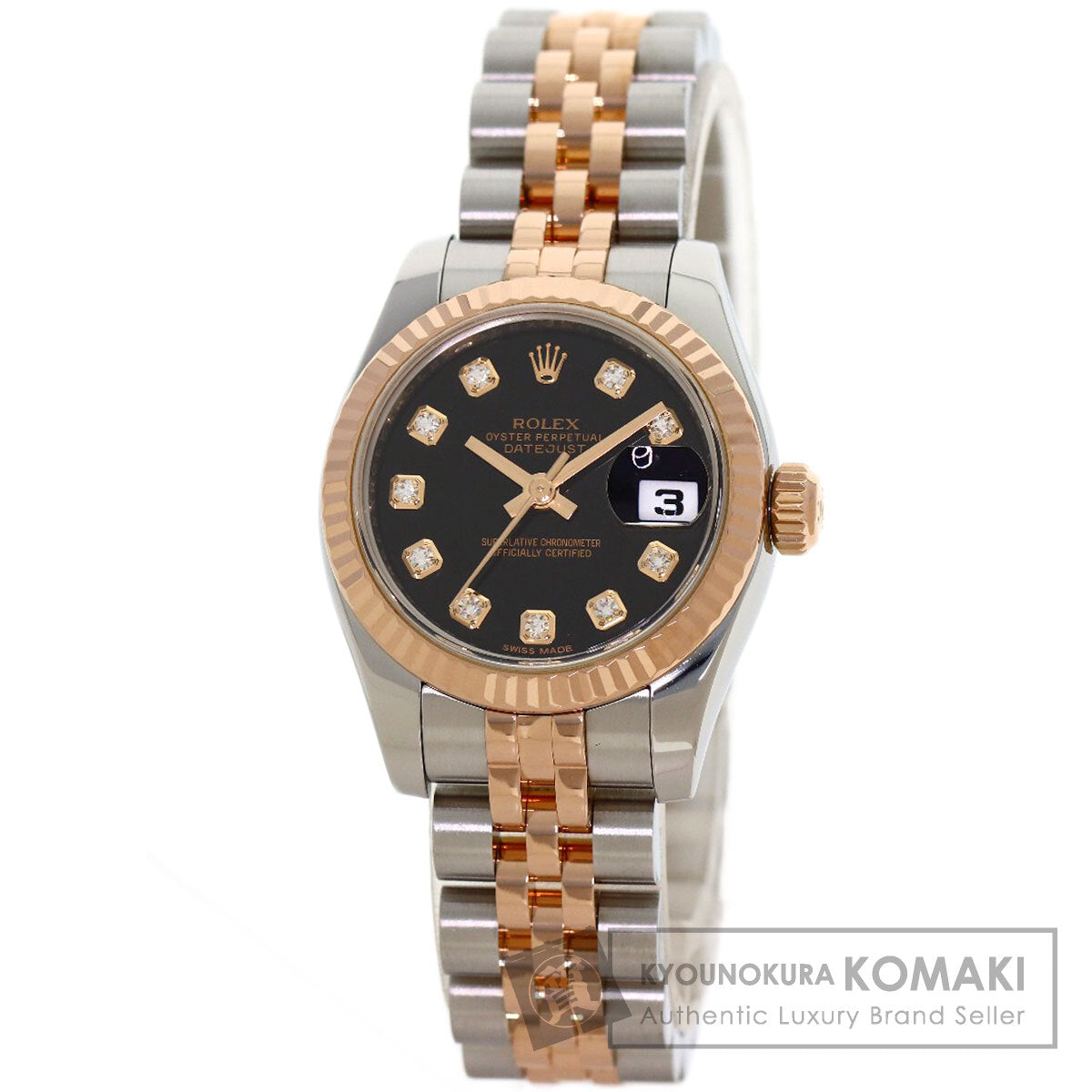 ROLEX DATEJUST 10P Diamond Watches 179171G Stainless Steel/SSxK18PG Ladies