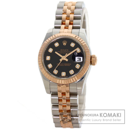 ROLEX DATEJUST 10P Diamond Watches 179171G Stainless Steel/SSxK18PG Ladies