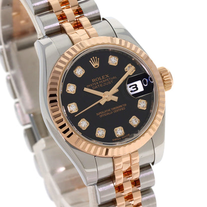 ROLEX DATEJUST 10P Diamond Watches 179171G Stainless Steel/SSxK18PG Ladies
