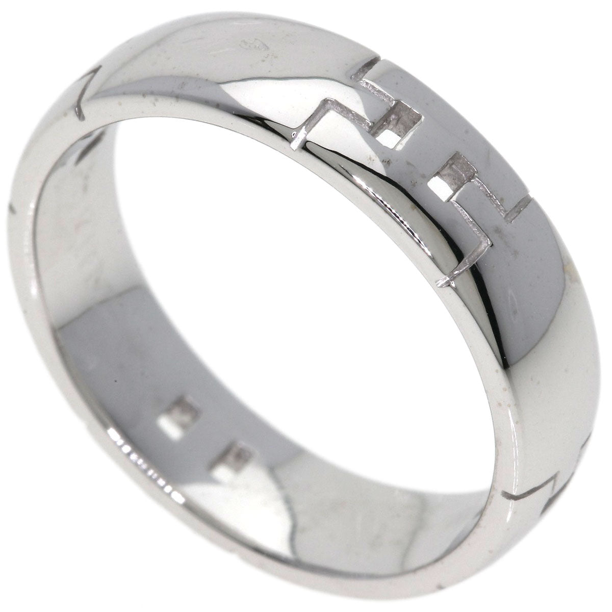 HERMES Ever Hercules #57 Ring K18 White Gold Ladies [Used]