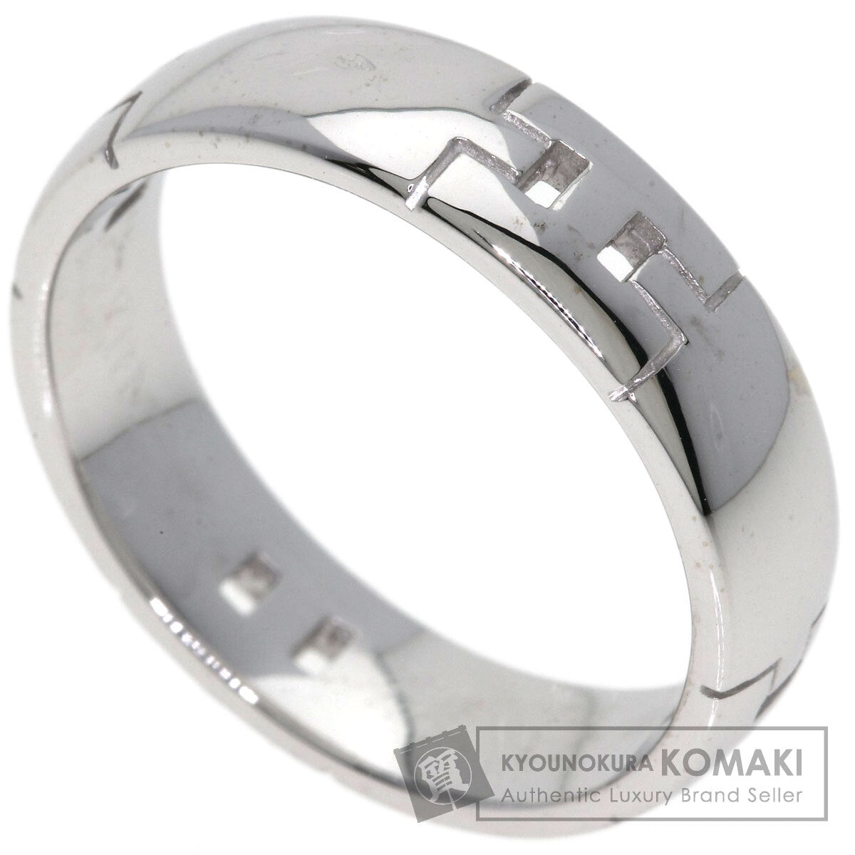 HERMES Ever Hercules #57 Ring K18 White Gold Ladies [Used]