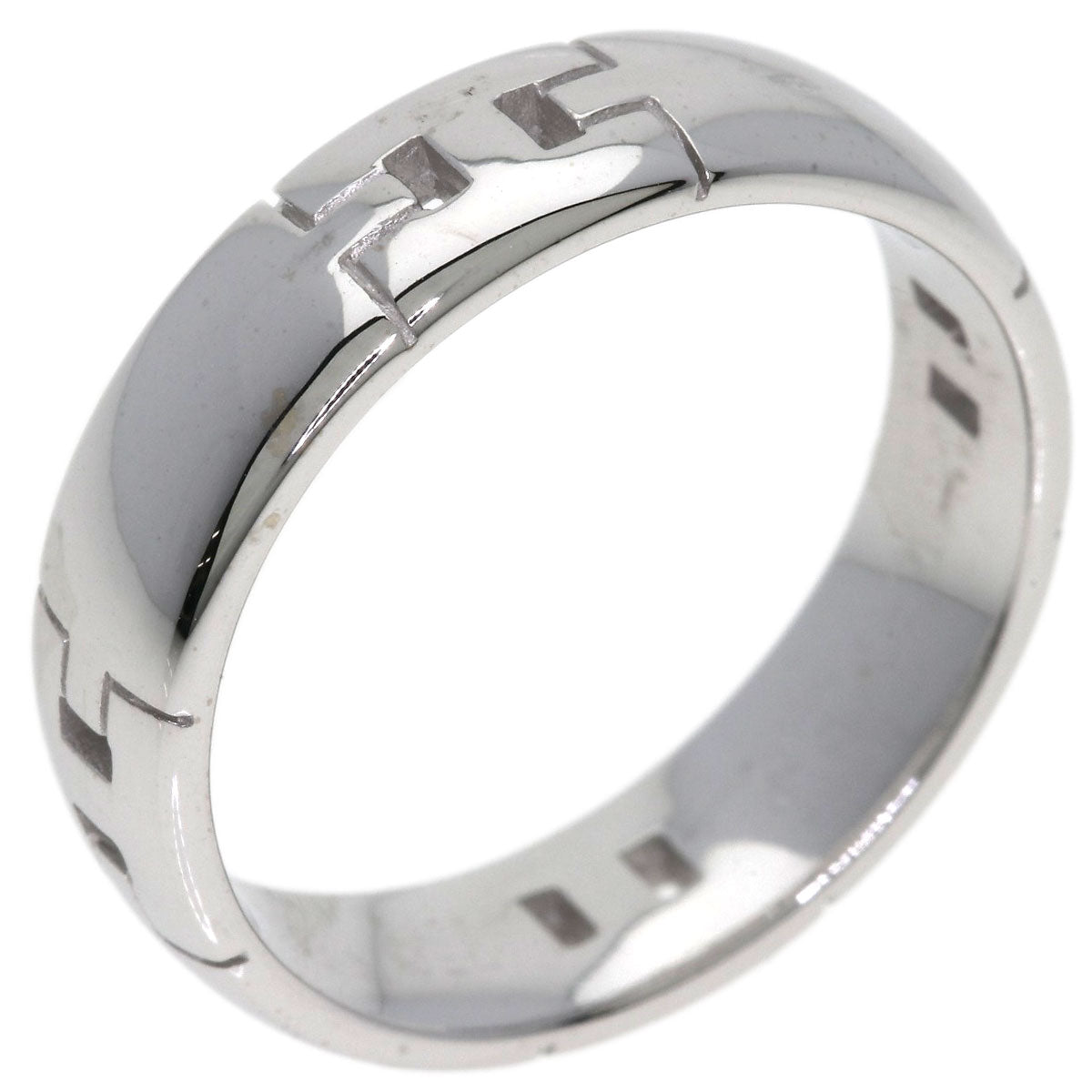 HERMES Ever Hercules #57 Ring K18 White Gold Ladies [Used]