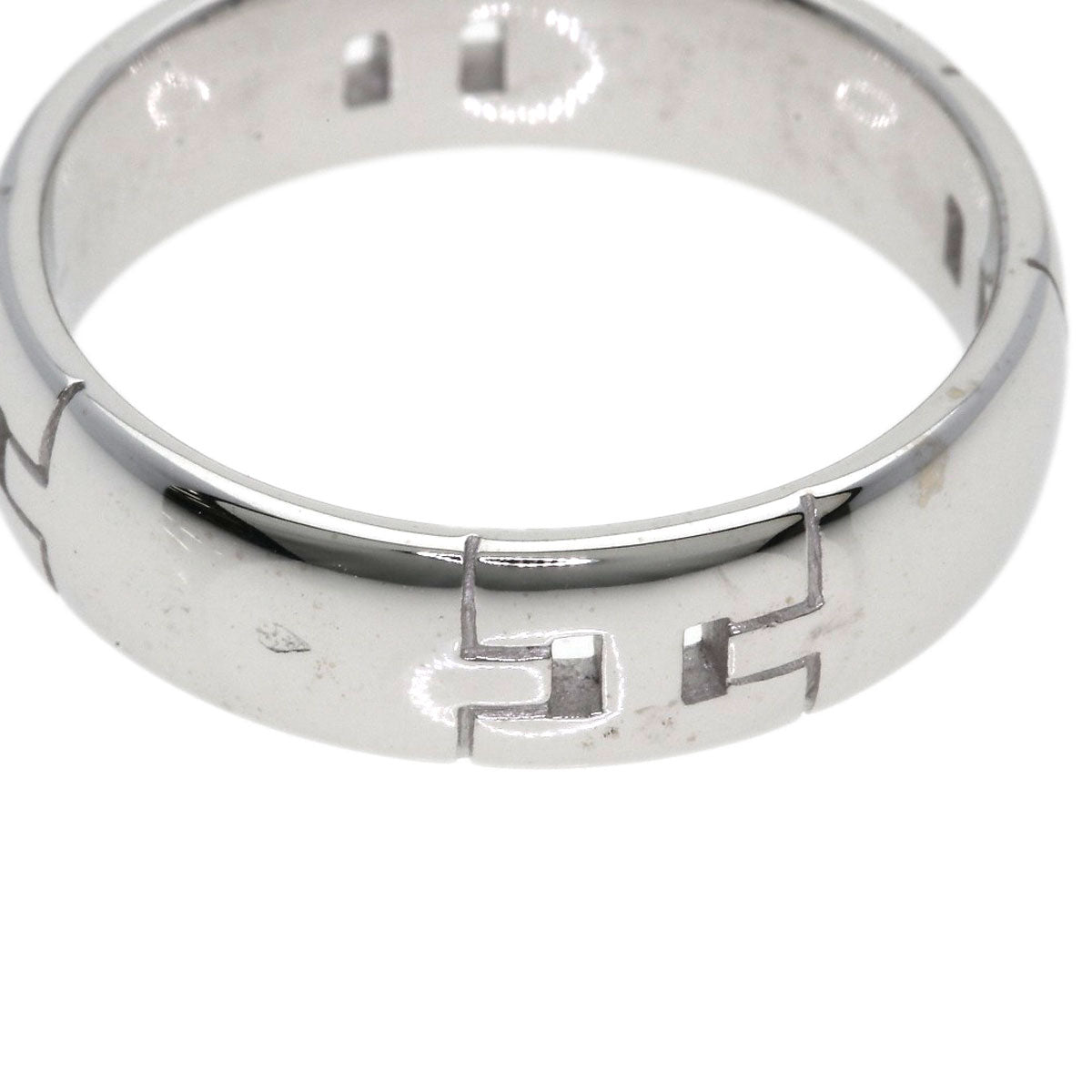HERMES Ever Hercules #57 Ring K18 White Gold Ladies [Used]
