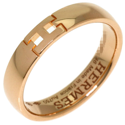 HERMES Ever Hercules #46 Ring K18 Pink Gold Ladies [Used]