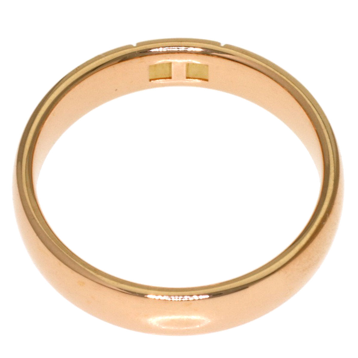 HERMES Ever Hercules #46 Ring K18 Pink Gold Ladies [Used]
