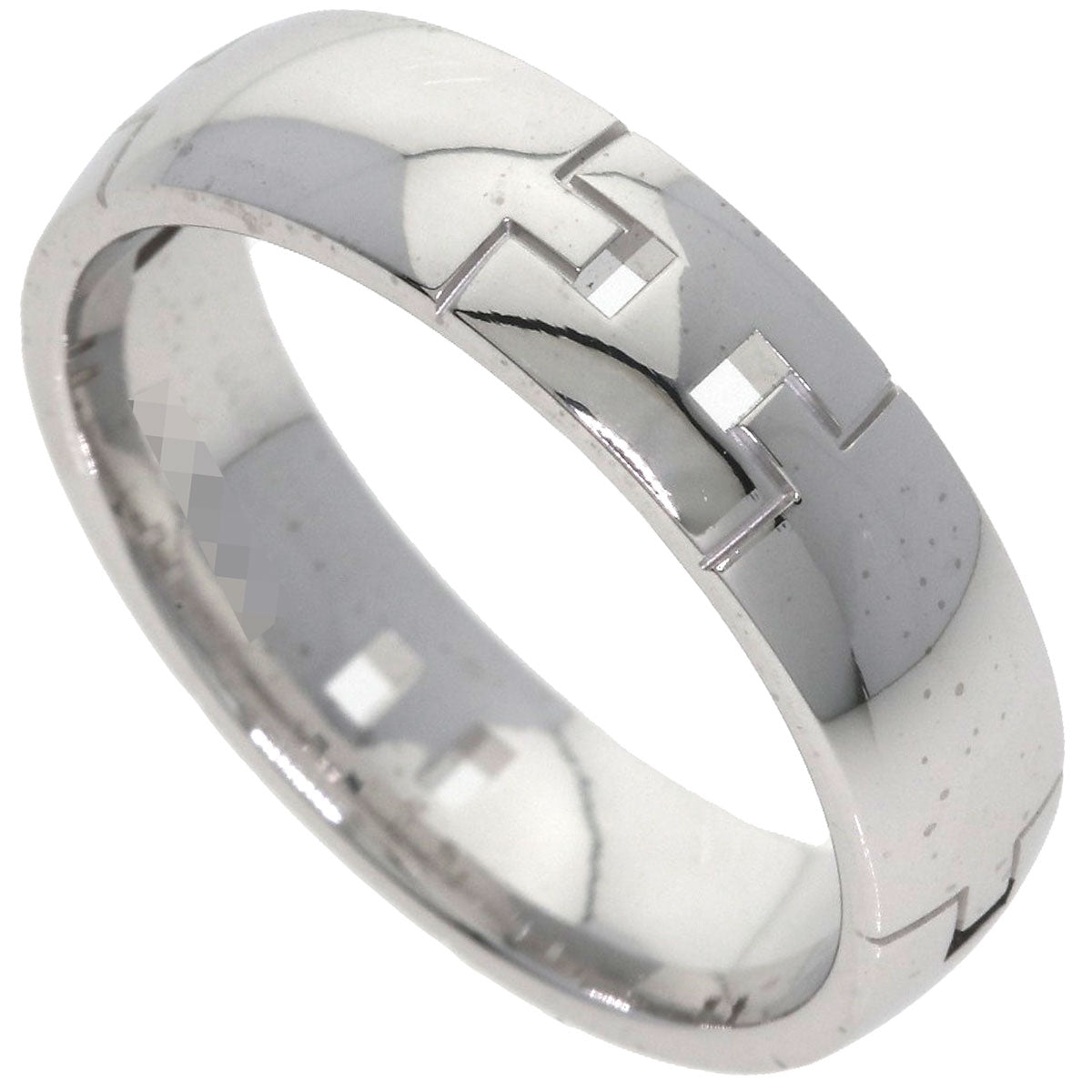 HERMES Hercules # 59 Ring K18 White Gold Ladies [Used]