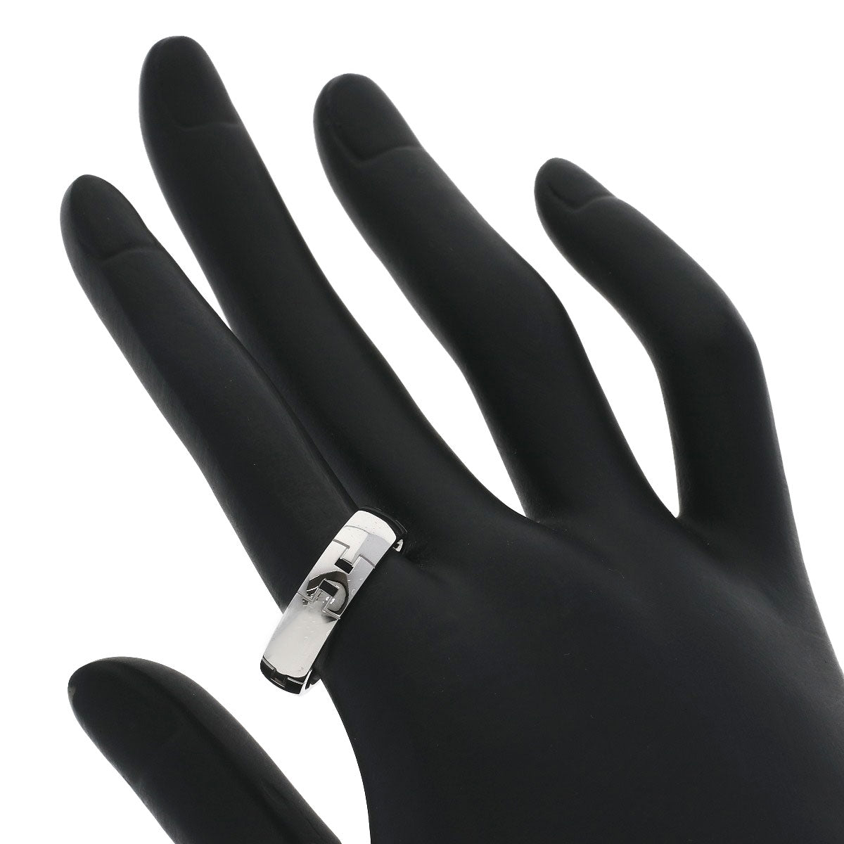 HERMES Hercules # 59 Ring K18 White Gold Ladies [Used]